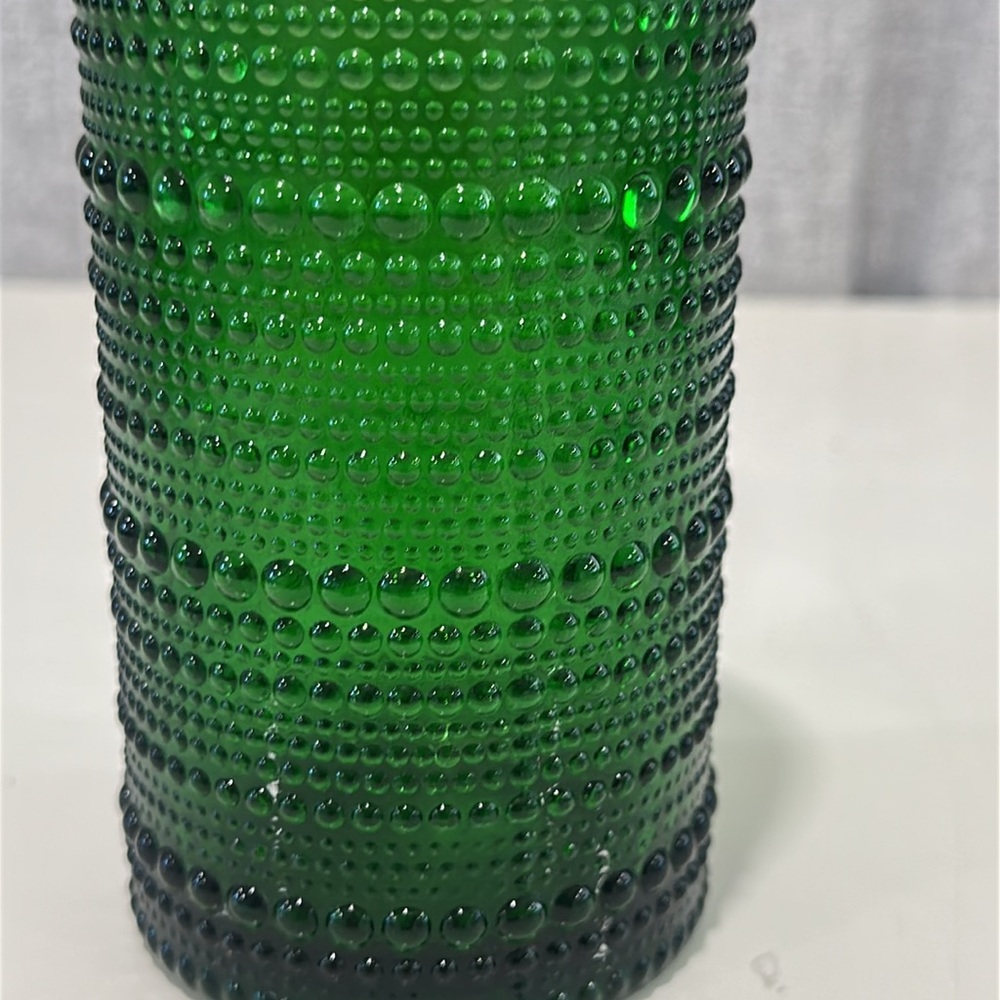 Fortessa Jupiter 2 green tumblers. 13oz beaded design. NWOT. - Picture 4 of 5